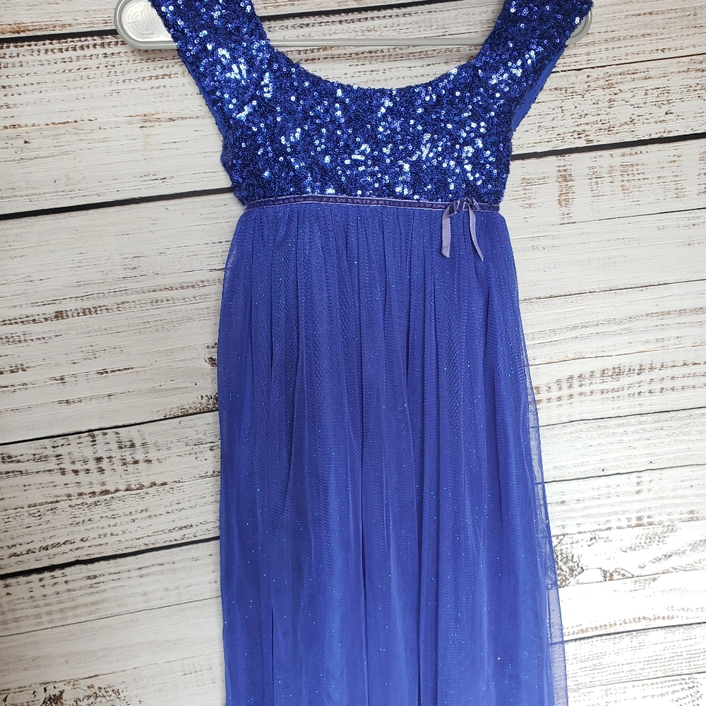 Gorgeous Monsoon blue sparkly formal cobalt blue 💙 dress holidays